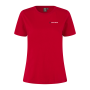 T-shirt med logo, dame Rød