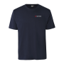 T-shirt med logo, herre Navy