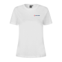 T-shirt med logo, dame Hvid