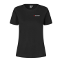 T-shirt med logo, dame Sort